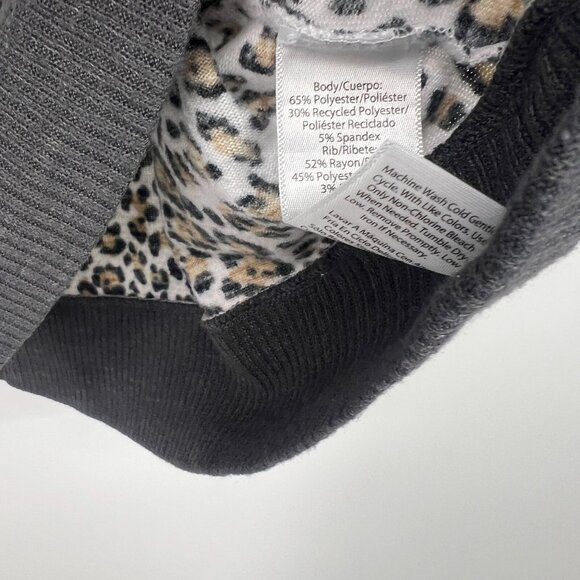 Secret Treasures Pajama Set Leopard Print Long Sleeve Jogger Top - Picture 11 of 14